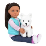 Lalka CASSIE 46cm – ze szczeniakiem rasy Samoyed / OurGeneration