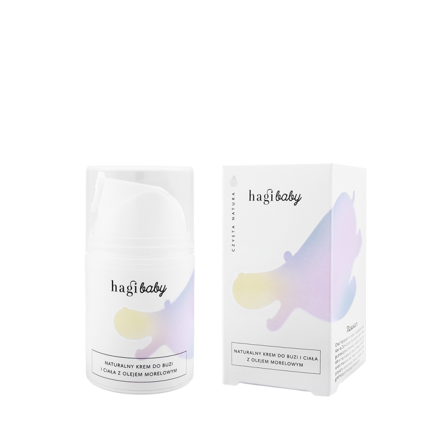 Naturalny krem do buzi i ciała z olejem morelowym 50 ml / Hagi Cosmetics