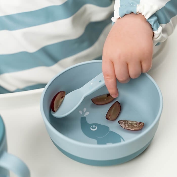 Miska dla sziecka Foodie Happy Clouds - Blue / Done by Deer