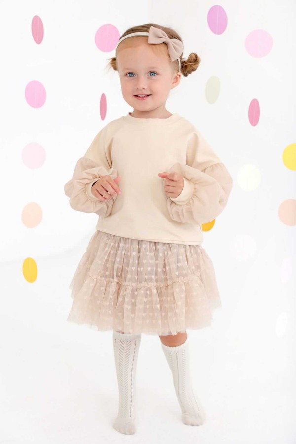 Bluza Puf - Beż / Manufaktura Falbanek