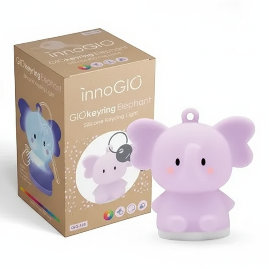GIOkeyrings Elephant silikonowy świecący breloczek / InnoGIO