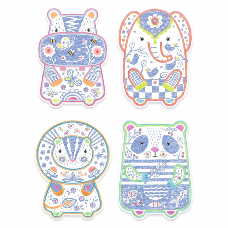 Magiczne kolorowanki - DZIKIE ZWIERZĘTA / Djeco