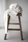 Ciepły kocyk ze 100% wełny merino cream - premium collection / My Memi