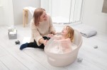Wanienka Shnuggle Toddler z piankowym oparciem Taupe /Shnuggle