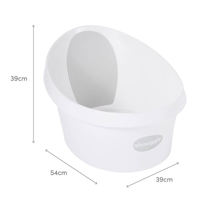 Wanienka Shnuggle Toddler z piankowym oparciem Taupe /Shnuggle