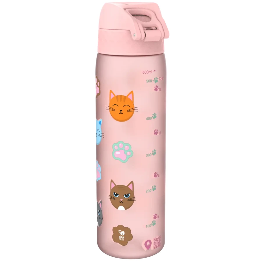 Wąska butelka na napoje - Cats, 500ml / ION8® I8RF500PRCATS