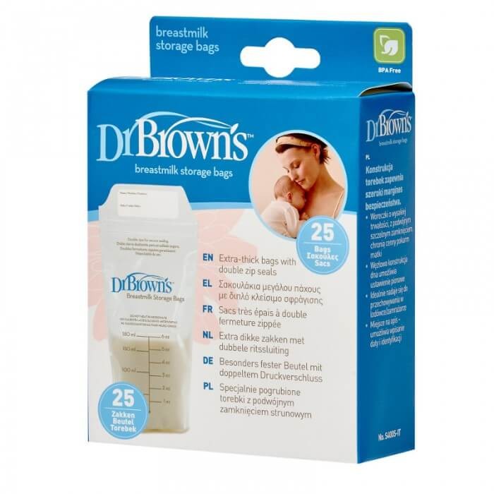 Woreczki do przechowywania pokarmu 180 ml, 25szt. / Dr. Brown's