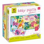 Baby puzzle - dwustronne puzzle dla najmłodszych - JEDNOROŻCE / Ludaticca