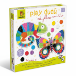 PLAY DUDÙ - zestaw edukacyjny dla najmłodszych  2w1 - KOLORY - puzzle konturowe i gra memo / Ludaticca