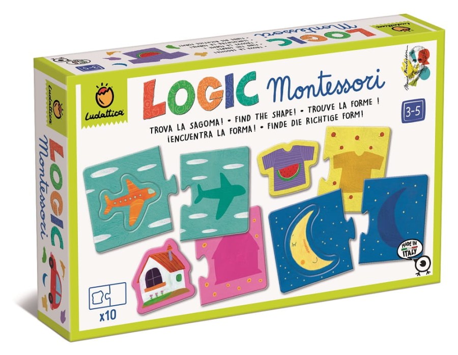 LOGIC Montessori - gra, układanka - KSZTAŁTY / Ludaticca