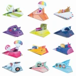 EASY ORIGAMI - zestaw kreatywny - SAMOLOTY / Ludattica