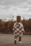 Kombinezon zimowy - misie polarne na brązowym / Zezuzulla ZZZ
