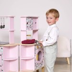 Dwustronna drewniana kuchnia Twist z 8 akcesoriami / Janod