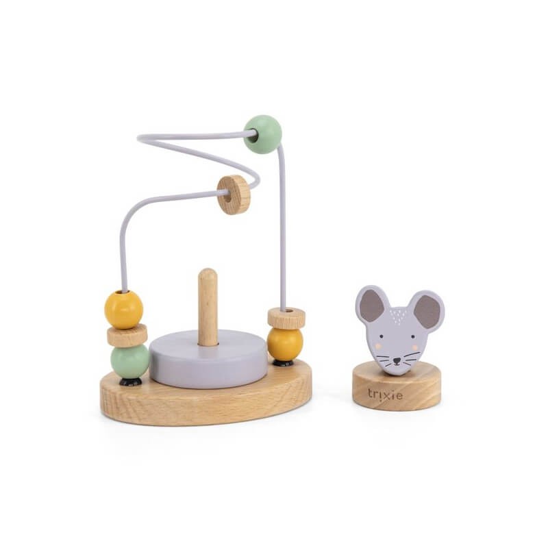 Labirynt z drewnianymi koralikami Mrs. Mouse / Trixie