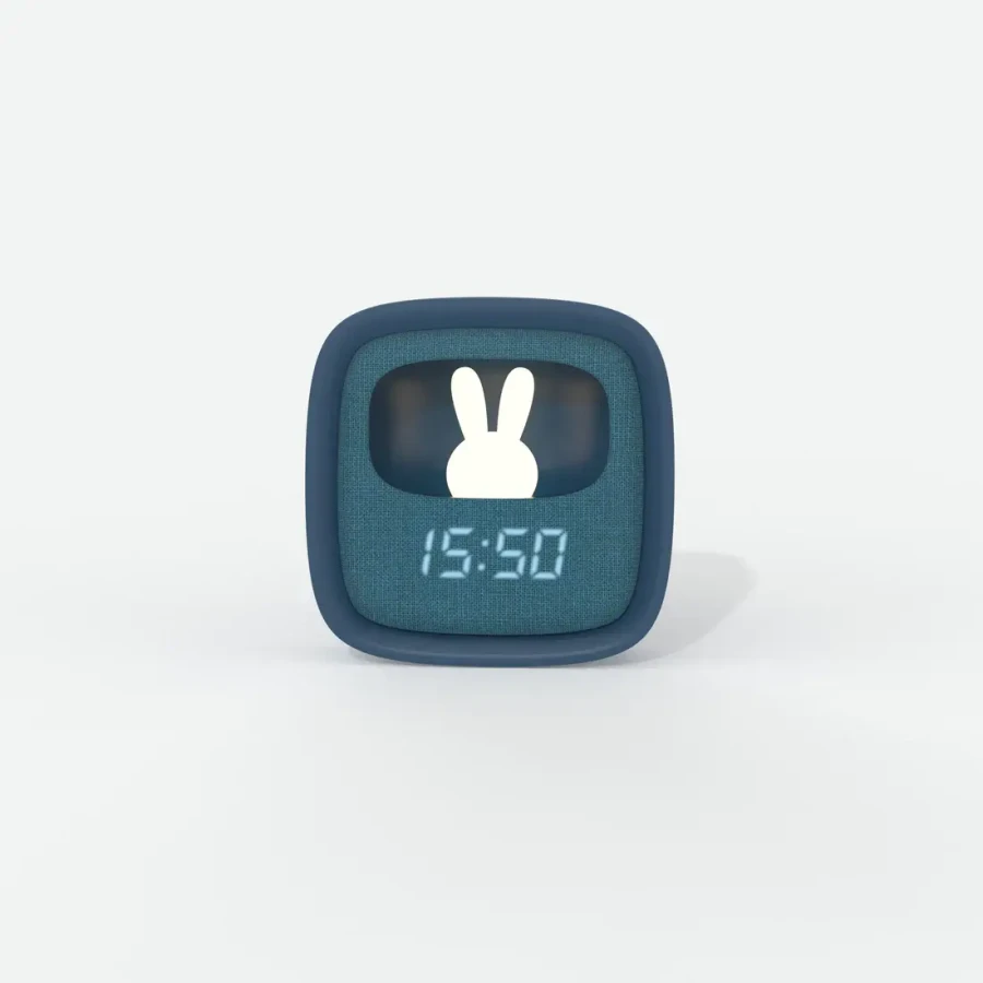 Budzik i lampka nocna Billy Clock - Dark blue / MOB Paris