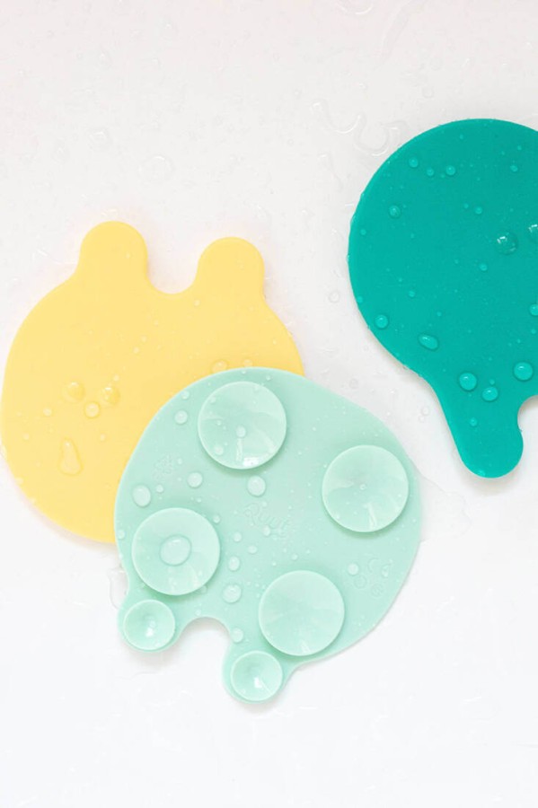 Przyssawki antypoślizgowe do wanny meduzy Grippi Jellyfish - Minty yellow / QUUT