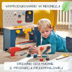 Drewniany zestaw majsterkowicza, warsztat / Tender Leaf Toys