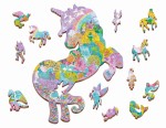 WOODY PUZZLE – drewniane puzzle konturowe – BAŚNIOWE POSTACI / Ludattica
