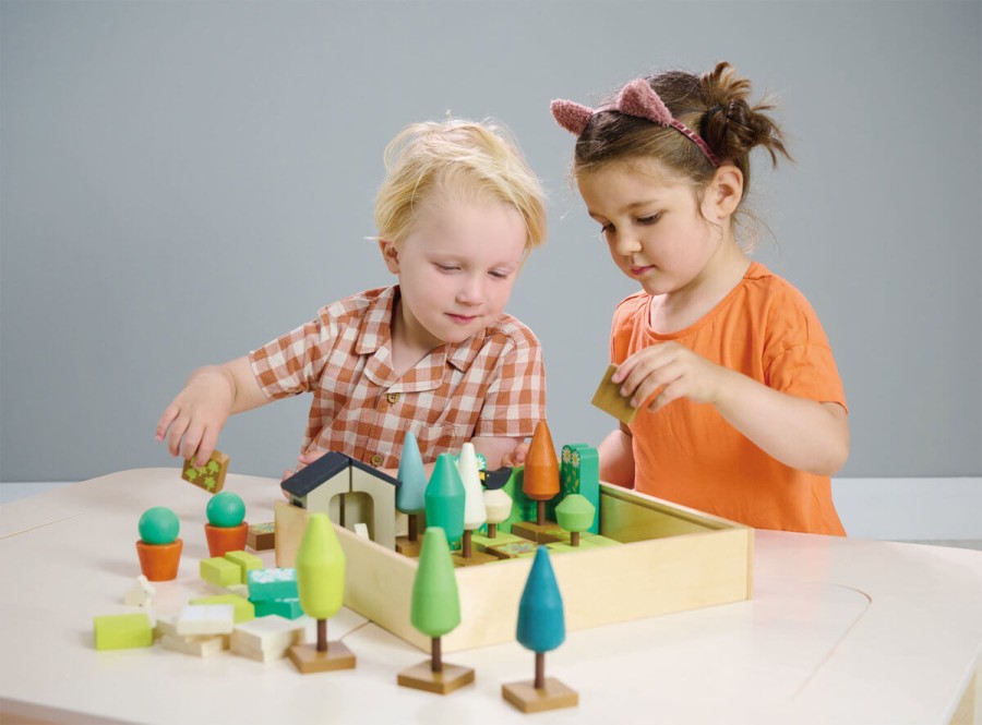 Kreatywny zestaw z drewnianymi elementami - Ogród / Tender Leaf Toys