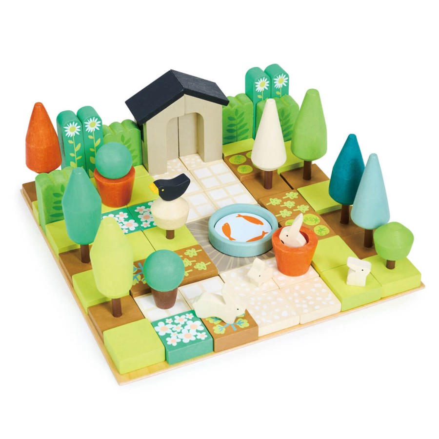 Kreatywny zestaw z drewnianymi elementami - Ogród / Tender Leaf Toys