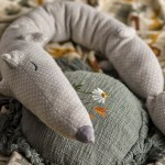 Poduszka dekoracyjna Elinna - Grey / Bloomingville Mini