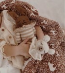 Dziergany królik z wełny alpaki - sand striped romper / Main Sauvage