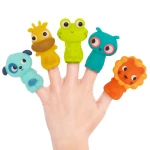 Finger Puppet Pets – pacynki na palce – zestaw 10 sztuk / B.Toys