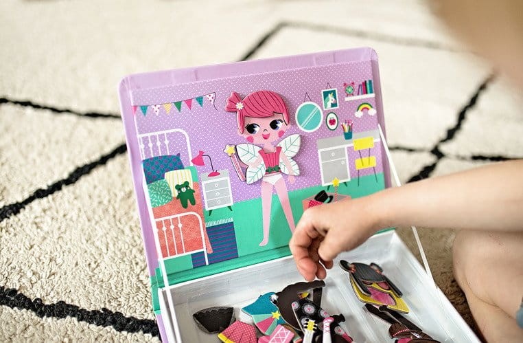 Magnetyczna układanka Kostiumy Dziewczynka Magnetibook / Janod
