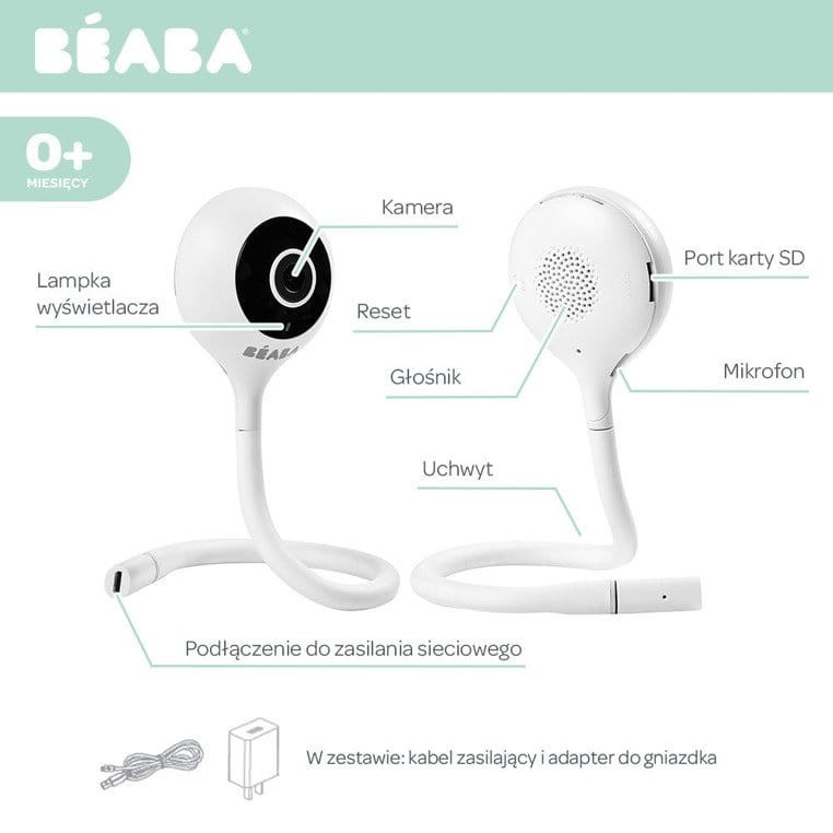 Niania elektroniczna video ZEN Connect White / Beaba
