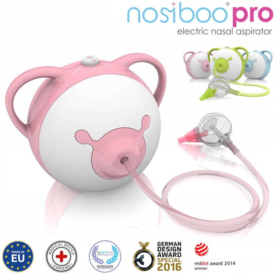 Nosiboo Pro: medyczny aspirator elektryczny dla dzieci - pink