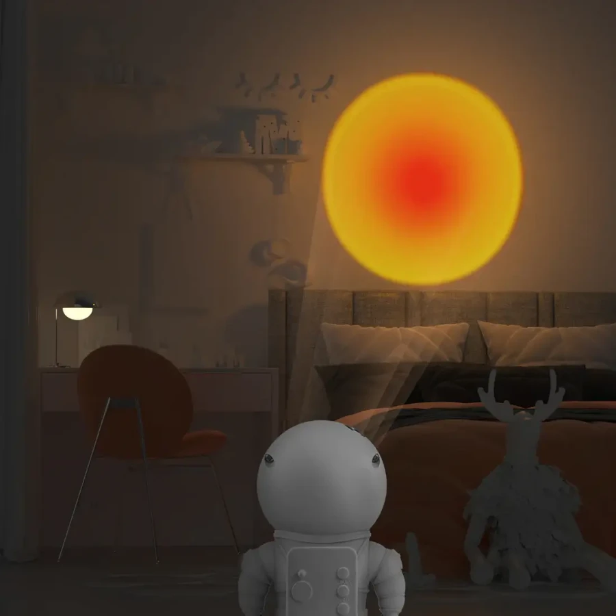 Astrolight - projektor zachodu słońca, orange / MOB