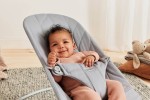 BABYBJORN - leżaczek BLISS WOVEN, Petal Quilt, Jasnoszary