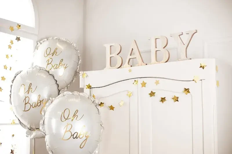Balon foliowy Oh baby, 53x69 cm / PartyDeco