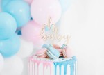 Topper drewniany Oh baby, 17cm / PartyDeco