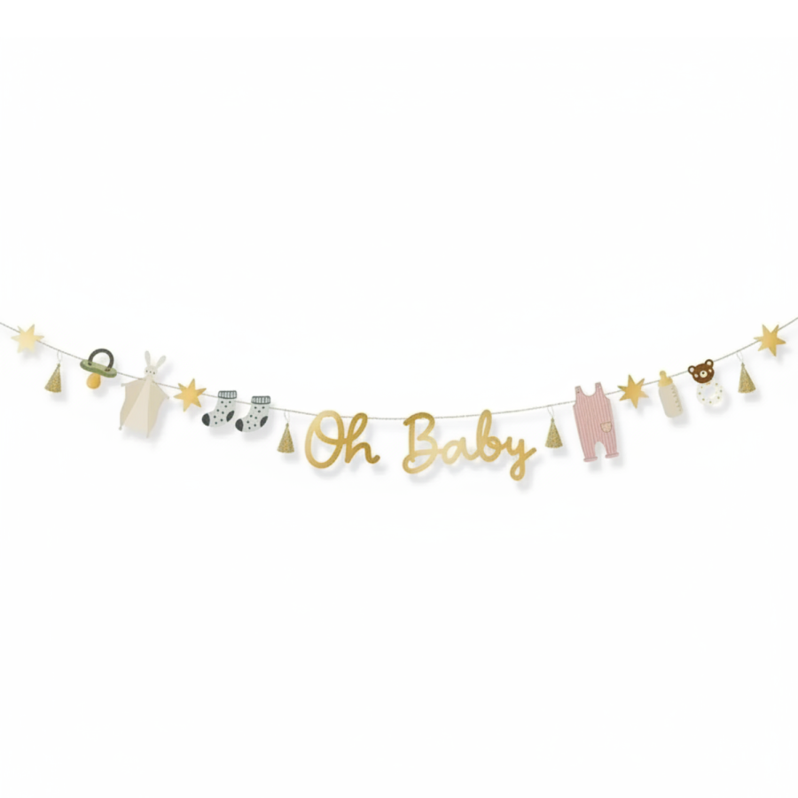 Baner Oh baby, 2.5 m / PartyDeco