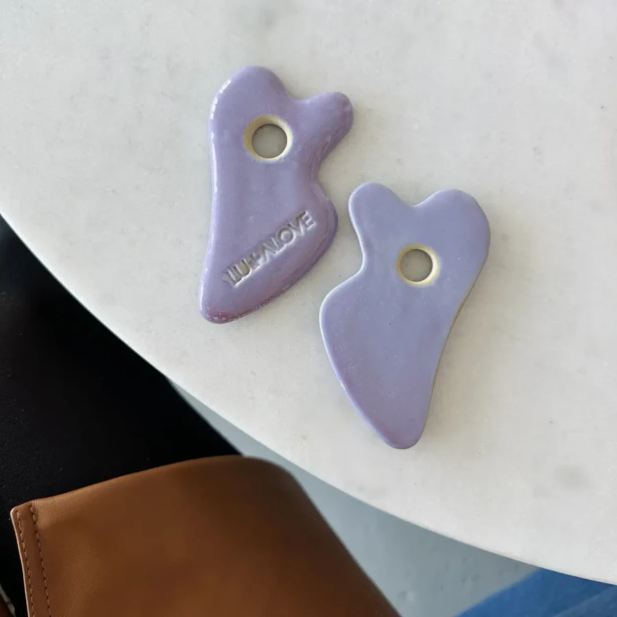 Ceramiczny masażer gua sha - lawenda / Lullalove
