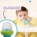 Gryzak silikonowy do podawania pokarmu - błękit / b.box