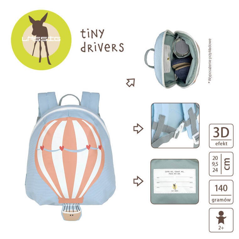 Plecak mini Tiny Drivers Balon / Lassig