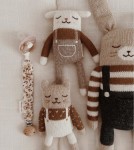 Dziergany kotek z wełny alpaki - ecru overalls / Main Sauvage