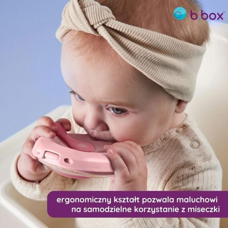 Silikonowa miseczka z pokrywką - błękit / b.box fill+feed