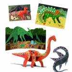 Zestaw artystyczny 6w1 ŚWIAT DINOZAURÓW / Djeco