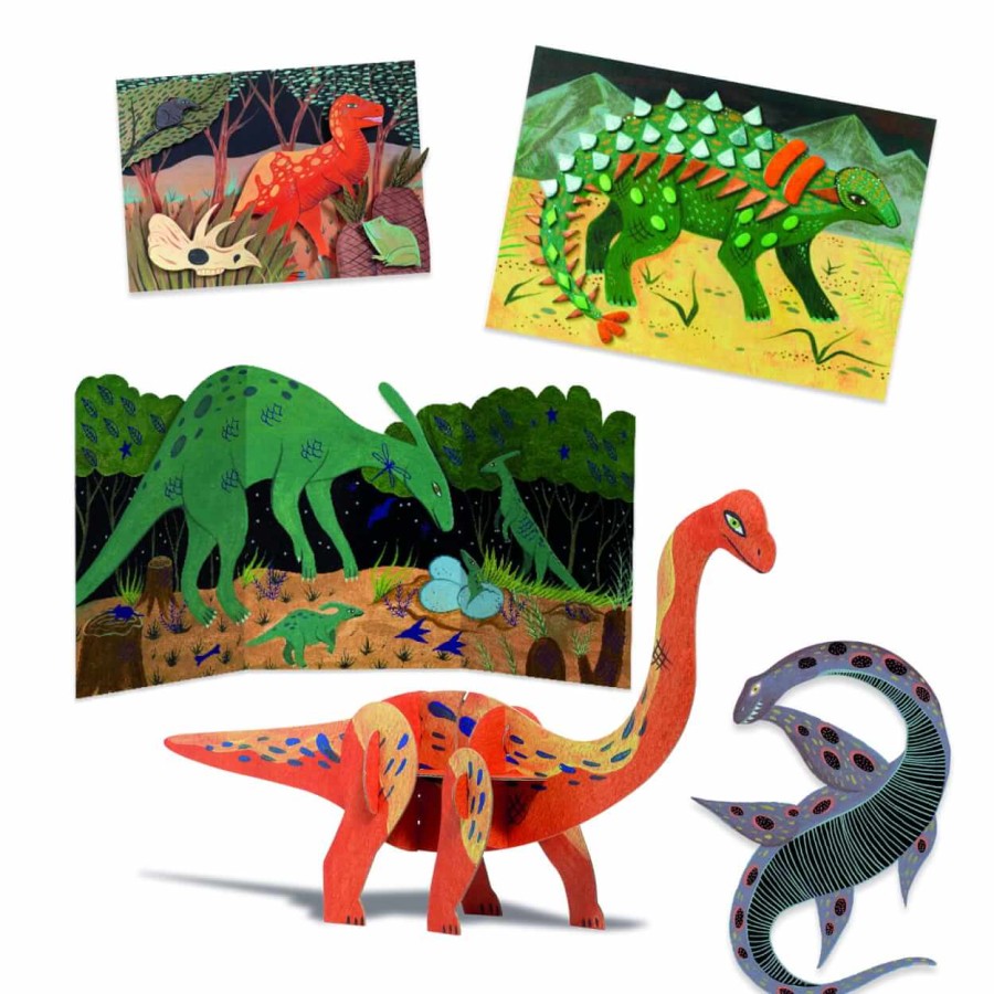 Zestaw artystyczny 6w1 ŚWIAT DINOZAURÓW / Djeco
