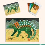 Zestaw artystyczny 6w1 ŚWIAT DINOZAURÓW / Djeco