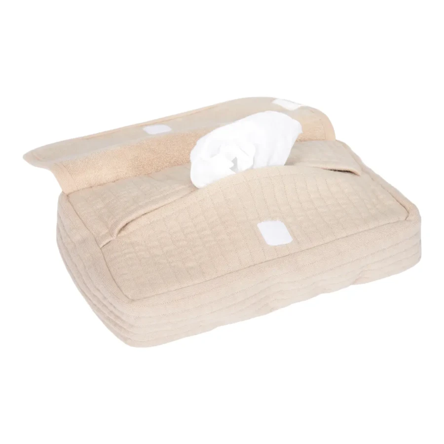 Pokrowiec na chusteczki Pure Beige / Little Dutch