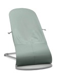 BABYBJORN - leżaczek BALANCE SOFT WOVEN JERSEY, light sage - grey