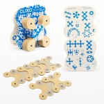 Układanka magnetyczna CLIXO Designer Pack, beżowo-szary