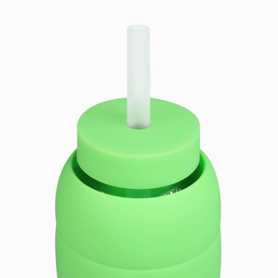 Silikonowa nasadka z rurką do butelek Bink - LIME / BINK