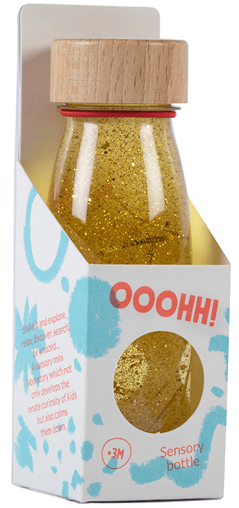 Butelka sensoryczna FLOAT złota / Petit Boum
