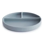 Talerzyk sylikonowy z przyssawką - Powder Blue / Mushie