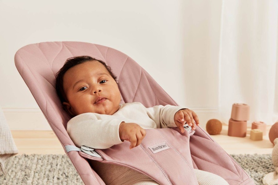 BABYBJORN - leżaczek BLISS WOVEN, Petal Quilt, Dusty Pink